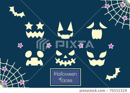 Halloween face material 70552329