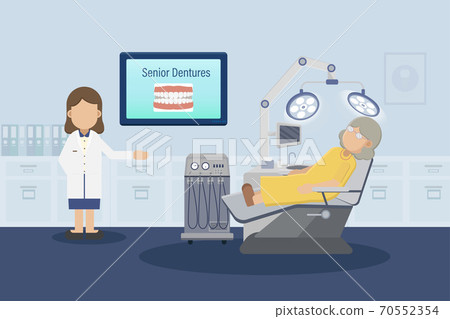 Senior dentures concept Senior dentures concept 70552354