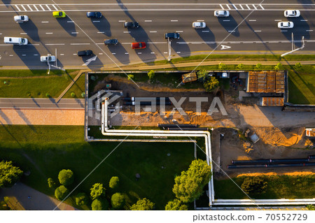 Repair and replacement of the pipeline in Minsk.Replacing the old pipeline in the city.Repair of the city.Belarus Repair and replacement of the pipeline in Minsk.Replacing the old pipeline in the city.Repair of the city.Belarus 70552729