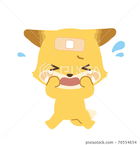 受傷和哭泣的初音 70554654