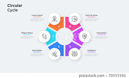 Modern Infographic Vector Template 70555591
