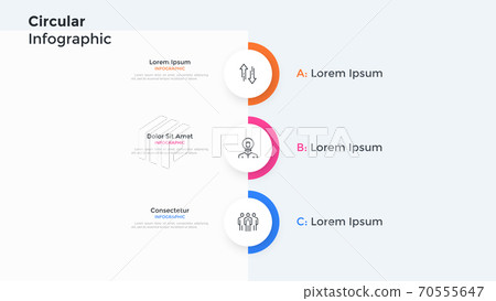 Modern Infographic Vector Template - Stock Illustration [70555647] - PIXTA