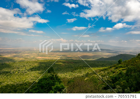 The Great Rift Valley, which runs through the African continent, on my way to the Masai Mara National Reserve in Kenya 70555791