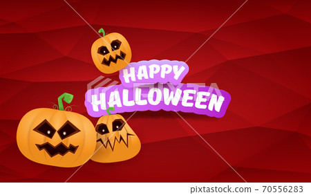 Halloween Horizontal web Banner or poster with Halloween scary pumpkins gang isolated on a red background. Funky kids Halloween concept background with greeting text Halloween Horizontal web Banner or poster with Halloween scary pumpkins gang isolated on a red background. Funky kids Halloween concept background with greeting text 70556283