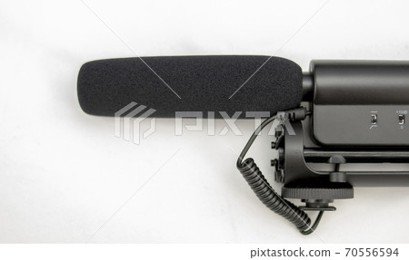 Unidirectional or cannon microphone to connect to photo or video cameras Unidirectional or cannon microphone to connect to photo or video cameras 70556594
