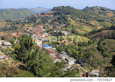 Satikhiri village in northern thailand: rural scenery Satikhiri village in northern thailand: rural scenery 70559827