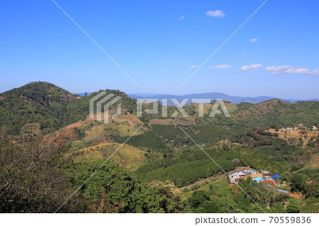 Satikhiri village in northern thailand: rural scenery 70559836