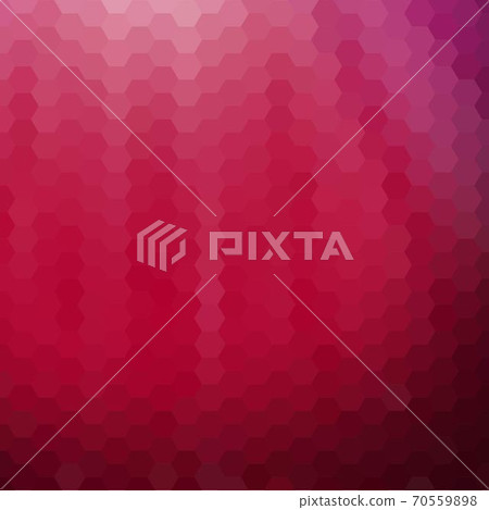 Hexagon Red Seamless Pattern. Vector background. eps 10 Hexagon Red Seamless Pattern. Vector background. eps 10 70559898
