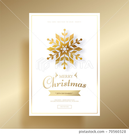 Gold Luxury Christmas Invitation. Merry Christmas invitation. New year invitation Gold Luxury Christmas Invitation. Merry Christmas invitation. New year invitation 70560328