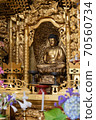 Buddha, the principal image of the Buddhist altar 70560734
