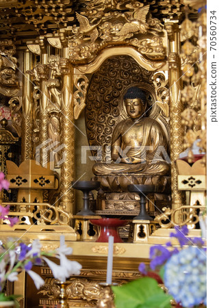 Buddha, the principal image of the Buddhist altar Buddha, the principal image of the Buddhist altar 70560734