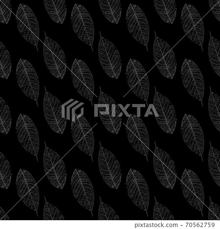 seamless pattern with stylized skeletonized... - Stock Illustration ...