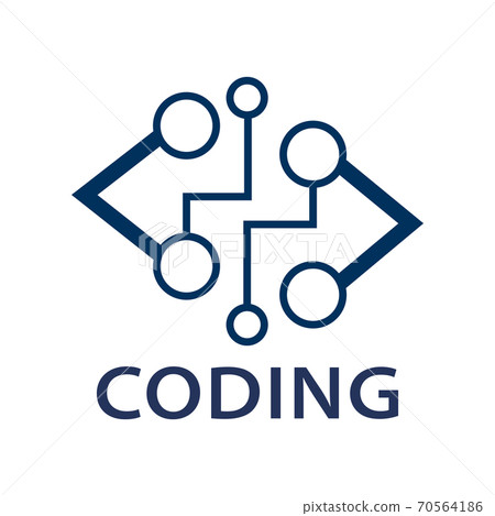 Vector logo of coding and it companies 70564186