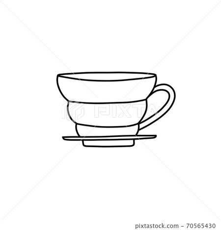 coffee maker filter doodle icon, vector coffee maker filter doodle icon, vector 70565430