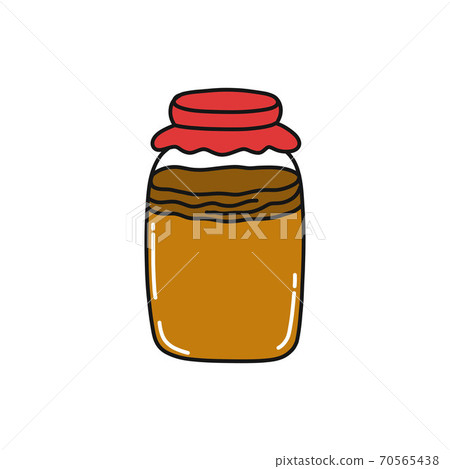 kombucha drink doodle icon, vector color kombucha drink doodle icon, vector color 70565438