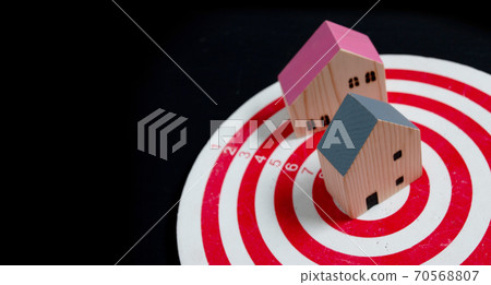 Family house dream concept, while buying a house for loved ones. Family house dream concept, while buying a house for loved ones. 70568807