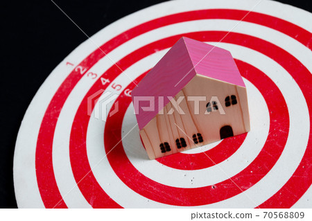 Family house dream concept, while buying a house for loved ones. Family house dream concept, while buying a house for loved ones. 70568809