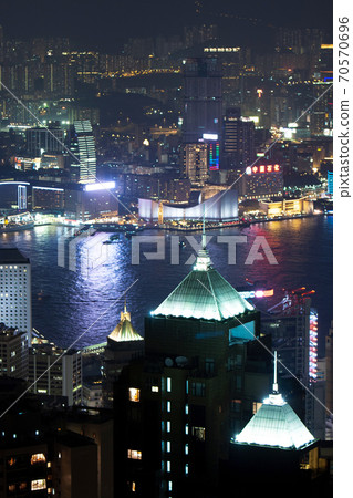 29 Sept 2007 Close up of the office building at night , hong kong 29 Sept 2007 Close up of the office building at night , hong kong 70570696