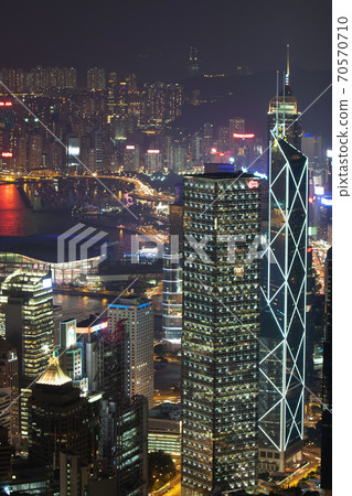 29 Sept 2007 Close up of the office building at night , hong kong 29 Sept 2007 Close up of the office building at night , hong kong 70570710