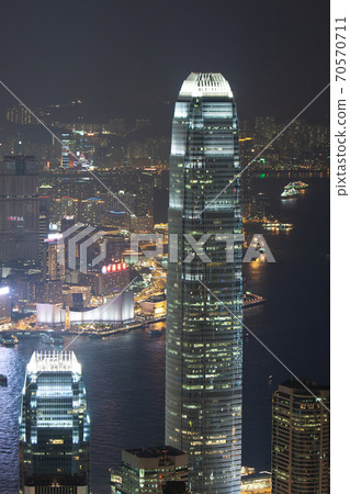 29 Sept 2007 Close up of the office building at night , hong kong 29 Sept 2007 Close up of the office building at night , hong kong 70570711