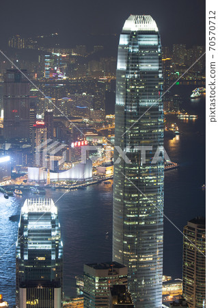 29 Sept 2007 Close up of the office building at night , hong kong 29 Sept 2007 Close up of the office building at night , hong kong 70570712