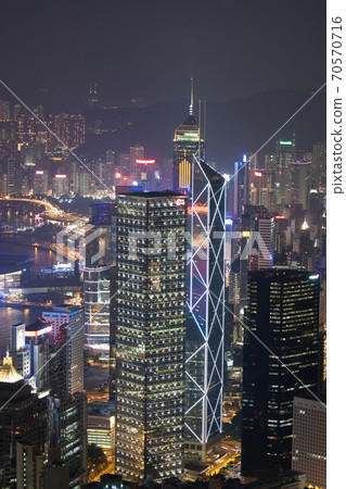 29 Sept 2007 Close up of the office building at night , hong kong 29 Sept 2007 Close up of the office building at night , hong kong 70570716