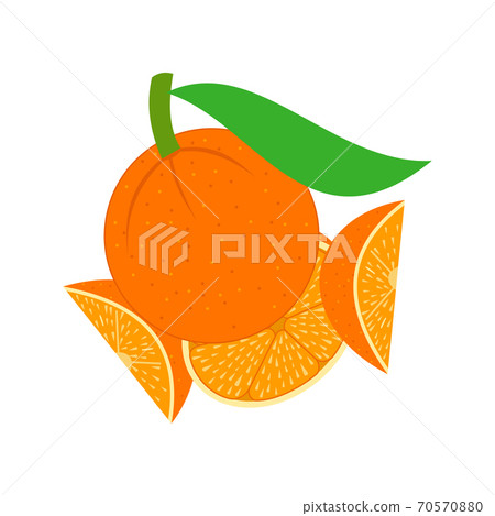 Orange Graphic illustration Design Slice Part 70570880