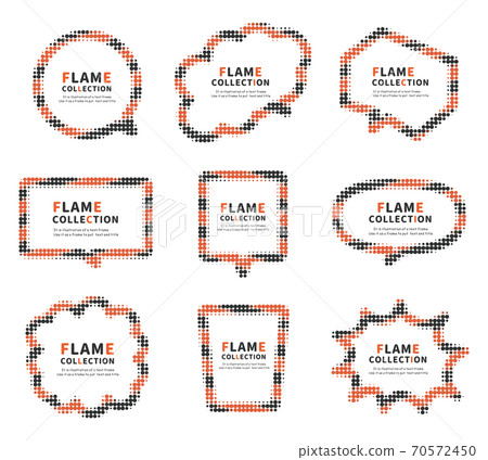 Balloon frame halftone dot 70572450