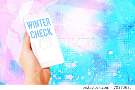 Word writing text Winter Check. Business concept 70573683