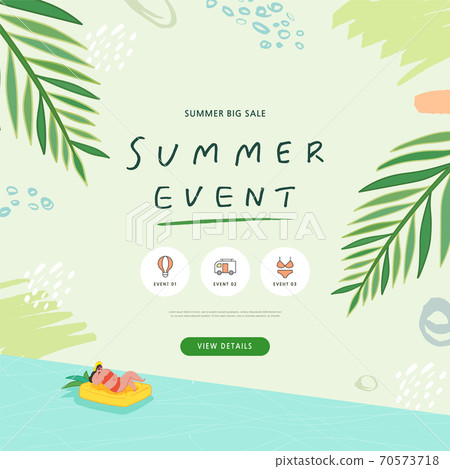 Summer, shopping, banner, event 70573718