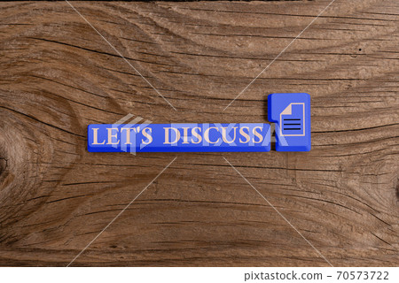 Word writing text Let S Discuss. Business concept Word writing text Let S Discuss. Business concept 70573722