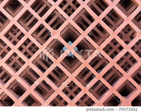 Bottom of plastic baskets, brown color of plastic pile up to excellence pattern. Bottom of plastic baskets, brown color of plastic pile up to excellence pattern. 70573882