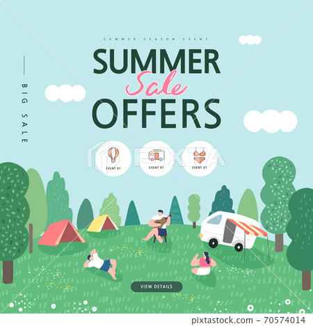 Summer, shopping, banner, event Summer, shopping, banner, event 70574014