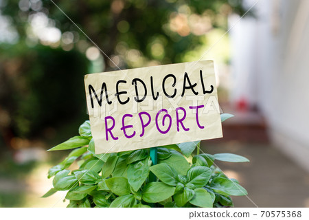 Word writing text Medical Report. Business concept 70575368