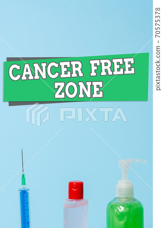 Word writing text Cancer Free Zone. Business 70575378