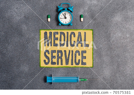 Word writing text Medical Service. Business Word writing text Medical Service. Business 70575381