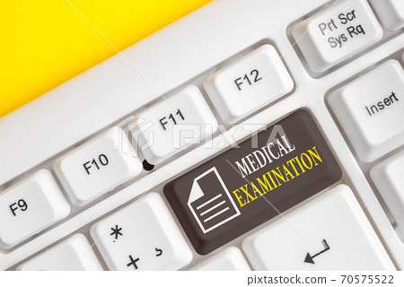 Word writing text Medical Examination. Business 70575522