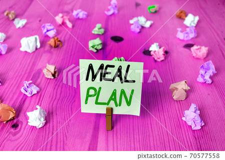 Word writing text Meal Plan. Business concept for Word writing text Meal Plan. Business concept for 70577558