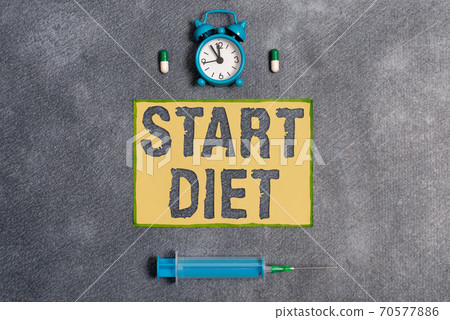 Word writing text Start Diet. Business concept for Word writing text Start Diet. Business concept for 70577886
