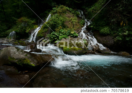 Doryu Falls in late summer-Hokuto City, Nagano Prefecture 70578619