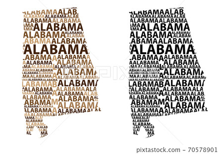 Alabama map 70578901