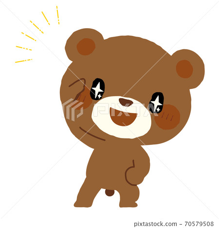 A bear with shining eyes 70579508