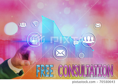 Word writing text Free Consultation. Business 70580643