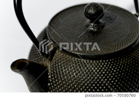 Nanbu Tekki iron kettle white background 70580760