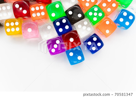 Colorful dice Colorful dice 70581347
