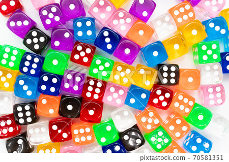 Colorful dice Colorful dice 70581351