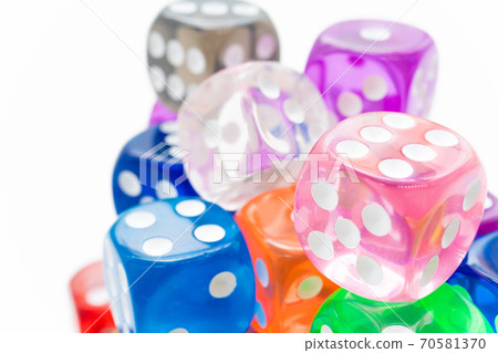 Colorful dice Colorful dice 70581370