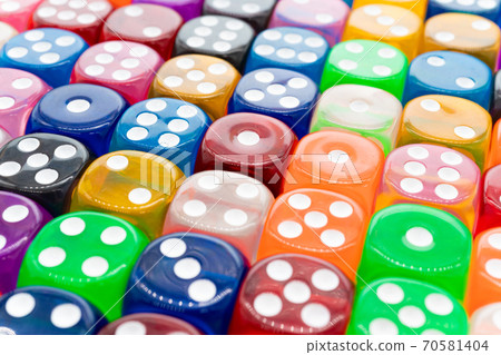 Colorful dice Colorful dice 70581404
