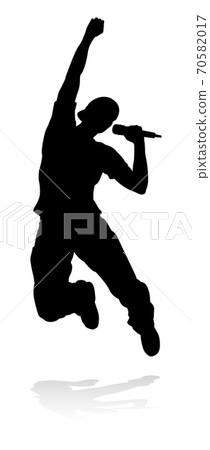 Singer Pop Country or Rock Star Silhouette 70582017
