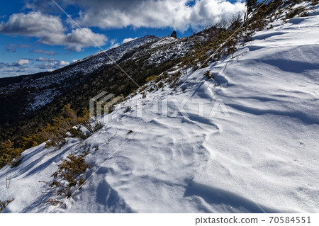 View of Mt. Kinpu Ridge Sukabra and the summit 70584551